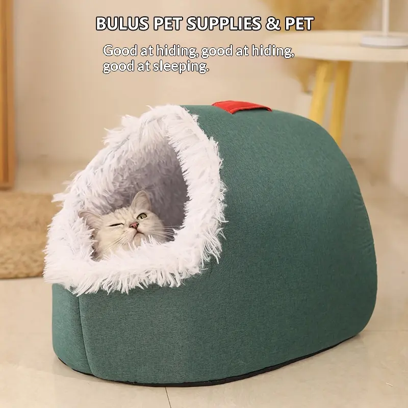 Cat Bed, Thickened And Warm For Winter, Enclosed Pet Bed, Portable For Small Dogs, Amazon Cross-Border Pet Supplies