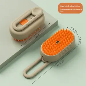 Pet Spray Massage Comb, One-Click Anti-Shedding Grooming Brush For Cats & Dogs.