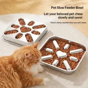 Neck-supporting Tip-proof Dog Food Bowl