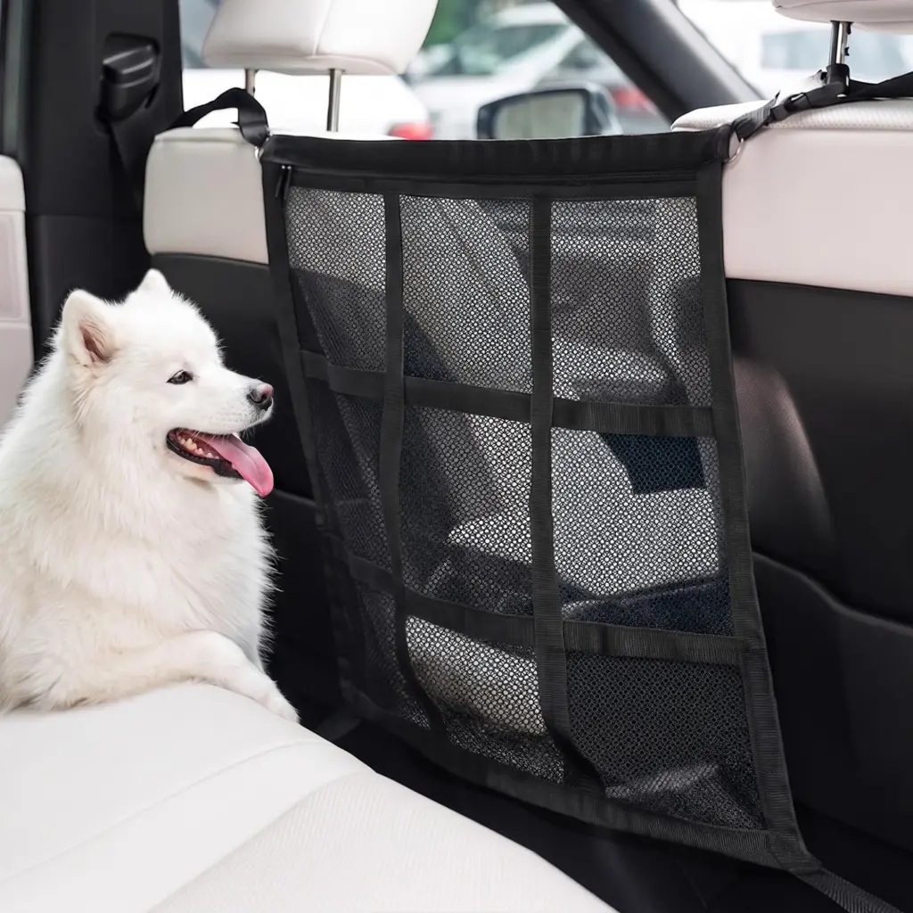 Dog Car Barrier For Sedans SUVs Trucks, Double-Layer Mesh, Easy Install