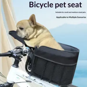 Mountain Bike Dog Carrier Front-mounted Storage Basket