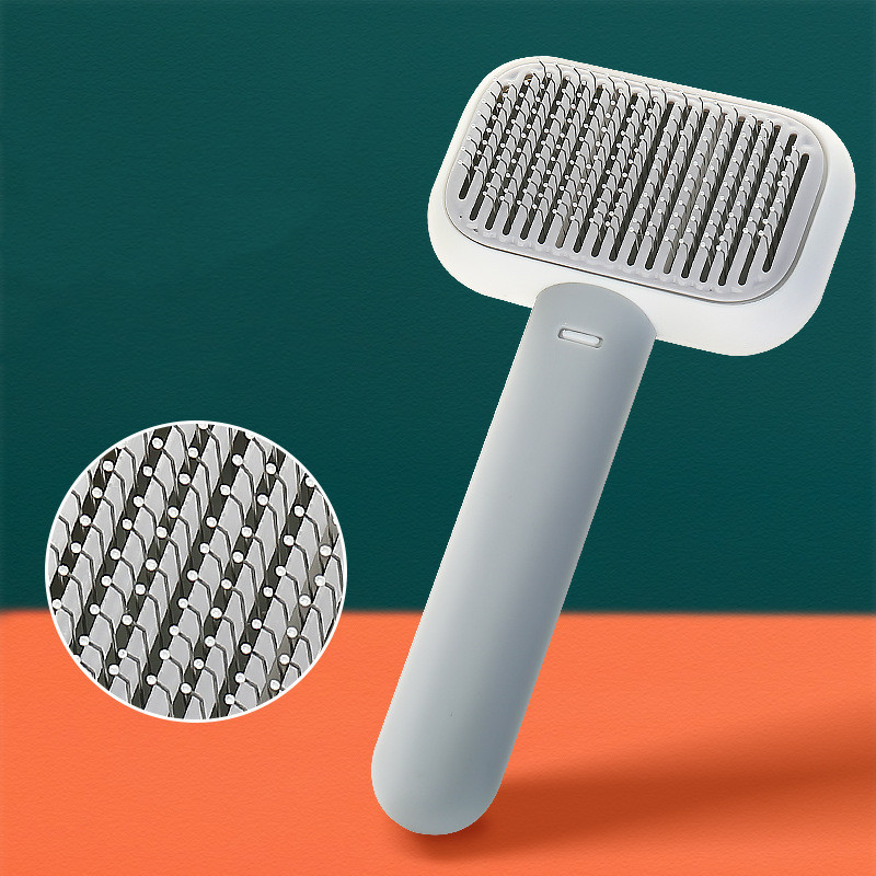 New Pet Cat Dog Hair Brush Hair Massage Comb Open-Knot Brush Grooming Cleaning Tool Stainless Steel Comb - Image 7