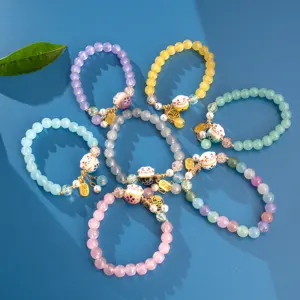 New Tassel Ceramic Cat Bracelet